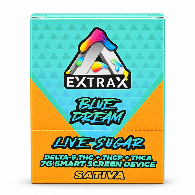 EXTRAX LIVE SUGAR DISPOSABLE DELTA-9 THC + THCP+ THCA 7G - DISPLAY OF 6