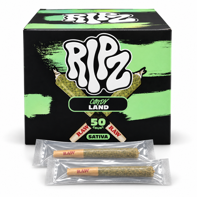 RIPZ PRE-ROLLS - 50CT DISPLAY