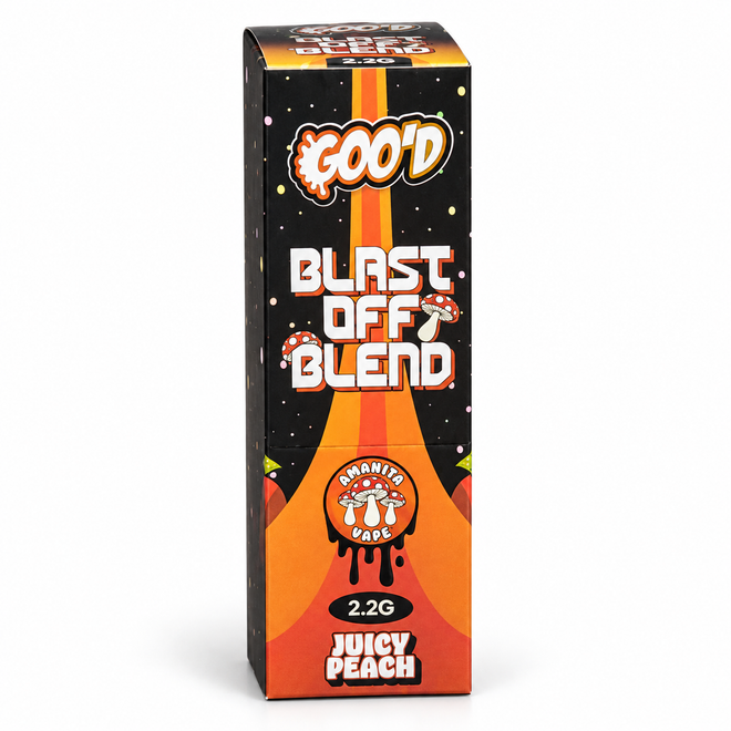 GOO’D BLAST OFF BLEND AMANITA VAPE 2.2G - DISPLAY OF 5
