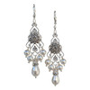 Chandelier Pearl and Crystal Dangle Earrings for Women