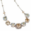 Bridal Rhinestone Golden Shadow and Crystal Moonlight Chaton Choker Necklace