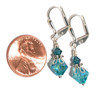 Blue Crystal Dangle Drop Earrings for Women Jewelry Gift