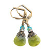 Green Crystal Earrings Vintage Style for Women with Jewelry Gift Birthday Anniversary Mother's Day