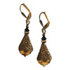 Chili Pepper Baroque Crystal Vintage Filigree Earrings Jewelry for Women
