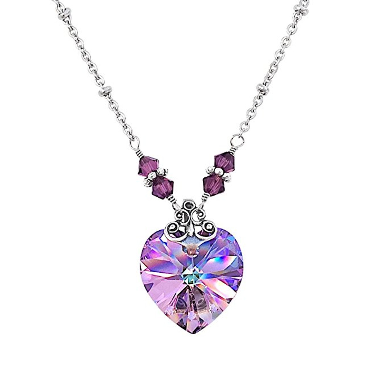 beautiful purple necklace