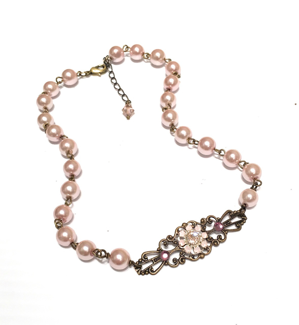 Pearl & Ribbon Choker Necklace – Good Soul Vintage