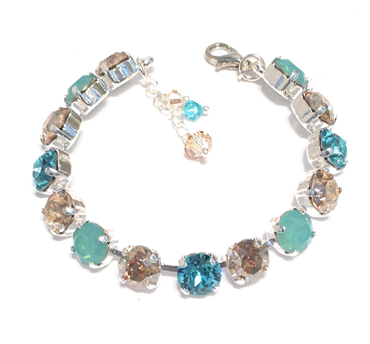Pacific Opal Chaton and Golden Shadow Bracelet with Crystals from ...