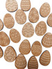 20 Huevos De Pascuas 5cm Fibrofacil Mdf Figura 0