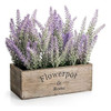 Velener Planta De Lavanda En Maceta De Flores Artificiales P 0