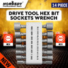 14 Pc Poder Tuerca Driver Sistema Cambio Rápido Doble Sae 1/ 2