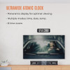 Reloj De Pared Atómico Ultra Ancho Marathon, Negro - Pantall 1