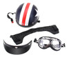 Protetor De Capacete De Motocicleta De Meia Face Com Viseira 2