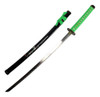 Espada Katana Decorativa Flores E Peixes Na Bainha Preta 1