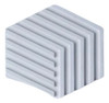 Forma 3d Abs Cimento/gesso Hexagonal 40x40 Cm 0