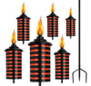 6 Antorchas Citronella Jardin 1.50mt Altura Estaca 3 Puntas 0