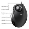 Elecom Mdt2urbk Alambrico Trackball Mouse Para El Dedo Indic 3
