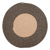 Tapete Circular De 80 Cm De Diâmetro Retrô, Juta Redonda, Re 0