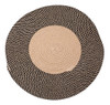 Tapete Circular De 80 Cm De Diâmetro Retrô, Juta Redonda, Re 6