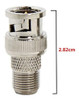 Conector F A Bnc, Paquete De 2 Rfadapter Bnc Macho A F Hembr 2