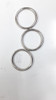 Argollas Metal Niqueladas 5,4cm Super Resistente X 12 Unidad 3