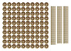 Ruedas De Madera – Paquete De 100 Con Clavijas De Eje. 5 Ruedas De Madera – Paquete De 100 Con Clavijas De Eje. 5