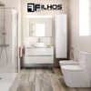 Lavatorio 1 + Columna Blanco Ferrum Andina Sanitarios Baño P 6