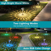 Sibinsy 6 Pack Luces Solares De Jardín Metal Decorativo Sola 1