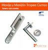 Manijon Y Manija Tropea Currao Aceroo Con Cromo Puerta. 2