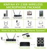 Kimyah Sistema De Micrfono Inalmbrico Dual (ky-2308 Sistema 7