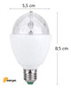 3 Foco Led Mini Party Light Rgb Efecto Disco 3 Adaptador 3