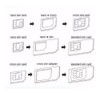 Adaptador Chip Micro Sim + Nano Sim + Nano Micro + Clip 2