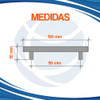 Manija Tirador Barral Acero Inoxidable Ne 96 Mm Cajón Cima C 3