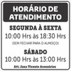 Placa Ps 2mm 50x50 Horário_atendimento 2