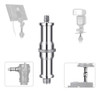 Adaptador Flh-06 Parafuso 1/4 E 3/8  Para Montagem De Cabeça 0
