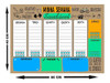 Mural Planejador De Metal Semanal 40x60cm + Caneta - Pg13 3