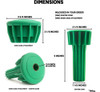 Hldm Cemetery Vase Rubber Inserts, Cemetery Flowers Holder P 2