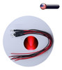 10pcs 2x5x7mm Rectángulo Precableado Agua Clara Luz Roja Dc 0