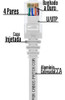 Cabo Patch Cord Cat5e 50 Cm Branco Injetado - Kit 10 Un. 1