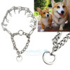 Adiestramiento De Perros Estrangulador Cadena Collar Ajustab 0