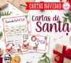 Kit Imprimible Cartas Papa Noel Santa Claus + Muestras 2