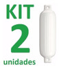 Defensa Nautica G3 51x15 Cm Branca Inflável Barco Lancha 2un 1
