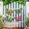 Eoorau Arte De Pared De Mariposas De Metal Decoración Al Air 1
