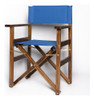 Sillón Director Eco De Madera Con Laca Y Lona Negra 1