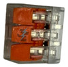 Conector Rapido 3 Polos Transparente Reutilizable X 5 U 0