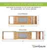 Bañera Bambú Extensible  Bandeja Servicio Madera Ajustable 1