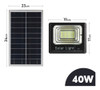 Foco Led 40w Ip67 Con Panel Solar Y Control Remoto 1