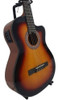 Violão Clássico Elétrico Cutaway Evva Sunburst + Acessórios 3