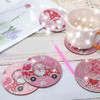 Pintura Por Diamantes Para Lindos Posavasos 8pcs. Diseño 18 4