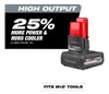 Herramienta Milwaukee M12 De Alta Capacidad Litio Rojo 1