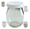Frasco-envase-recipiente De Vidrio 200 Cc X 20 P/vela C/tapa 0